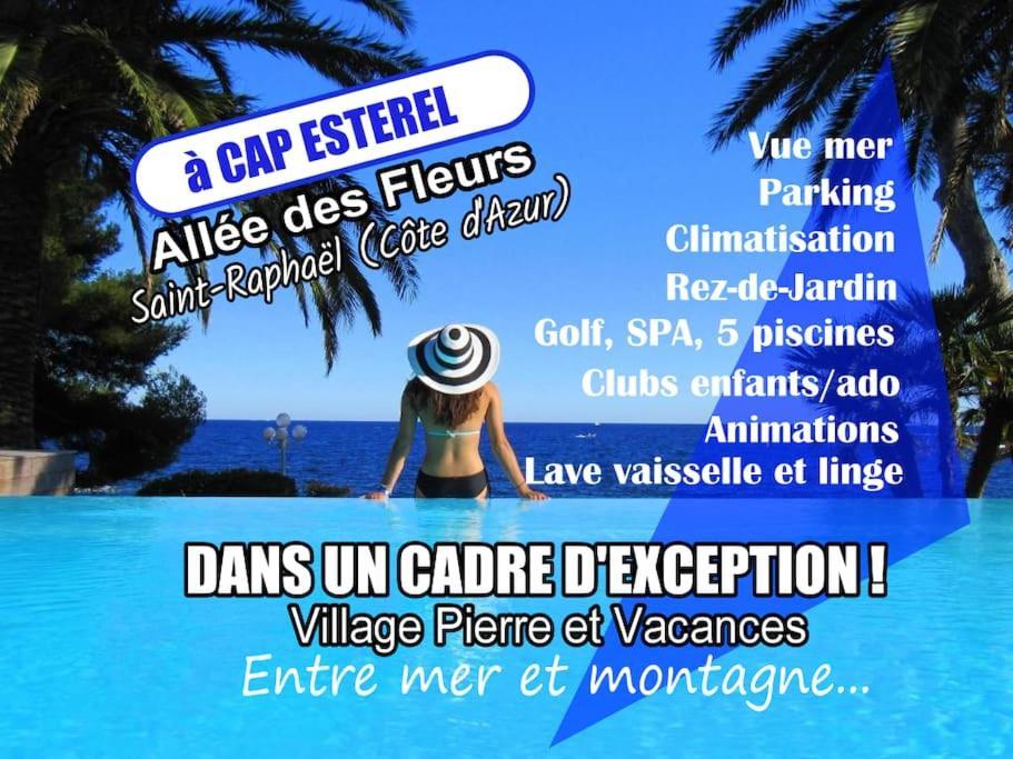 Dans Un Cadre D'Exception, Vue Mer Panoramique A Agay Cote D'Azur, Village Vacances Cap Esterel, T2 Avec Jardin, Golf, Climatisation, Wifi, 5 Piscines Saint-Raphael  Ngoại thất bức ảnh