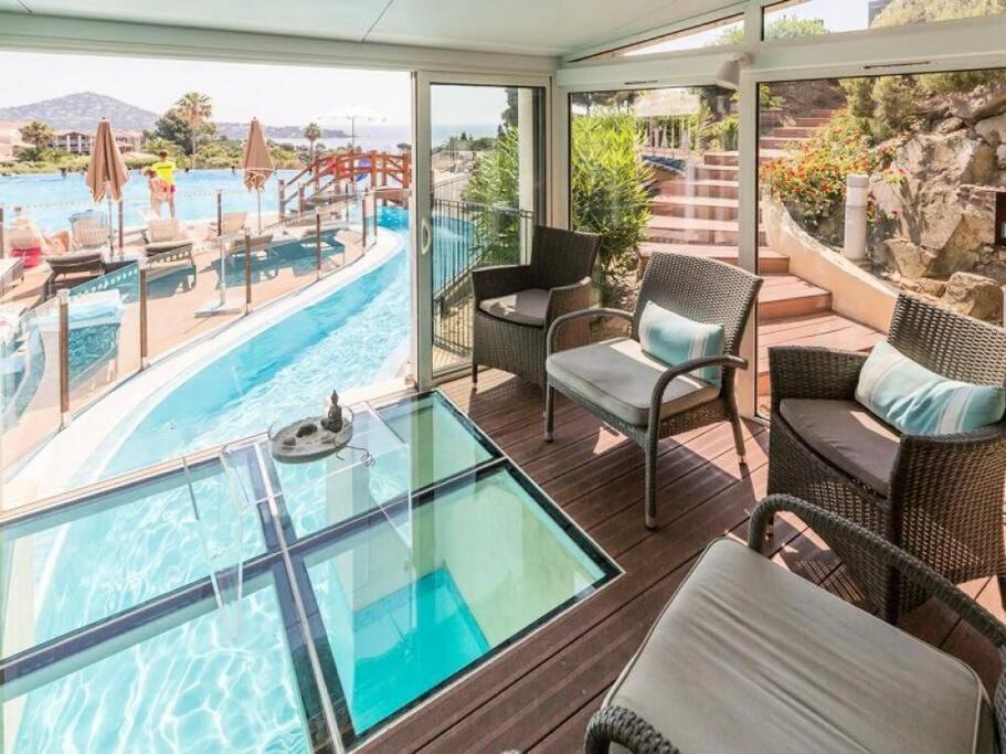 Dans Un Cadre D'Exception, Vue Mer Panoramique A Agay Cote D'Azur, Village Vacances Cap Esterel, T2 Avec Jardin, Golf, Climatisation, Wifi, 5 Piscines Saint-Raphael  Ngoại thất bức ảnh