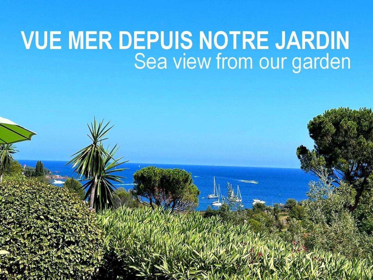 Dans Un Cadre D'Exception, Vue Mer Panoramique A Agay Cote D'Azur, Village Vacances Cap Esterel, T2 Avec Jardin, Golf, Climatisation, Wifi, 5 Piscines Saint-Raphael  Ngoại thất bức ảnh