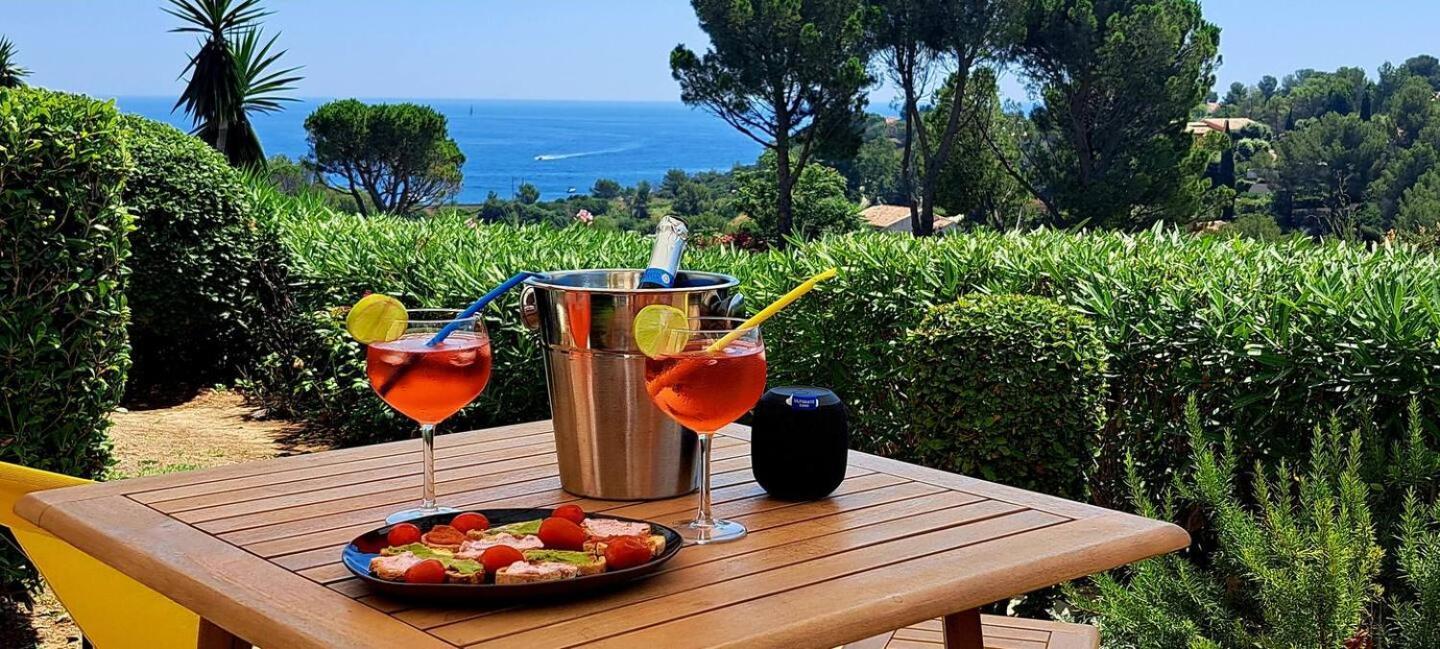 Dans Un Cadre D'Exception, Vue Mer Panoramique A Agay Cote D'Azur, Village Vacances Cap Esterel, T2 Avec Jardin, Golf, Climatisation, Wifi, 5 Piscines Saint-Raphael  Ngoại thất bức ảnh
